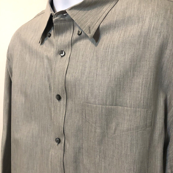 Joseph A Banks Travelor's Collection Mens Tailored Fit Butten Up Shirt Size XL - Picture 4 of 11